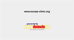 Desktop Screenshot of europe-clinic.org