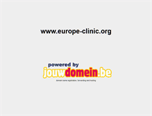 Tablet Screenshot of europe-clinic.org